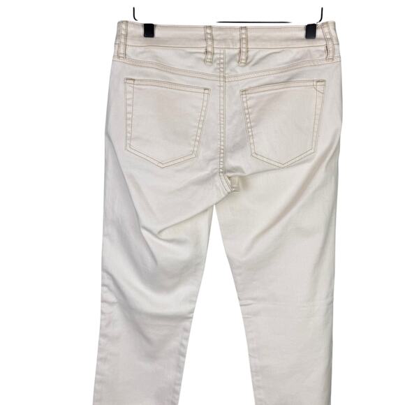 Tommy Bahama NWT Ana Twill Neutral Cream Bull Denim New Skinny Mid Rise Jeans - Picture 6 of 10